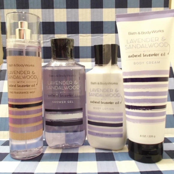 Bath & Body Works BBW Other - BATH BODY WORKS LAVENDER SANDALWOOD SET BUNDLE